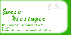 emese wiesinger business card